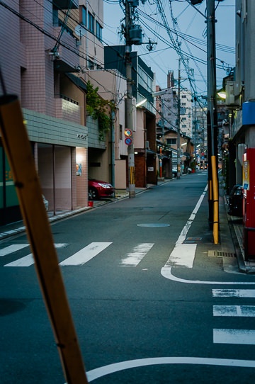 Empty Kyoto street.