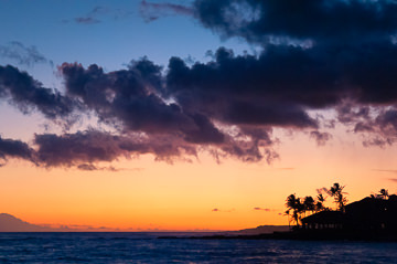 Sunset on Kauai.