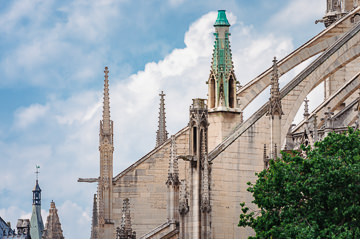 Buttresses of Notre-Dame.