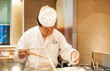 Chef Fumio Kondo working his magic.