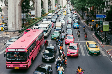Bangkok traffic.