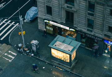 Rainy afternoon on the streets of Manhattan.