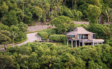 Mountainside Serenity Villa exterior, Four Seasons Seychelles.