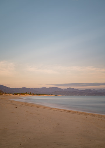 Warm, morning sun on the Baja California Sur eastern coastline.